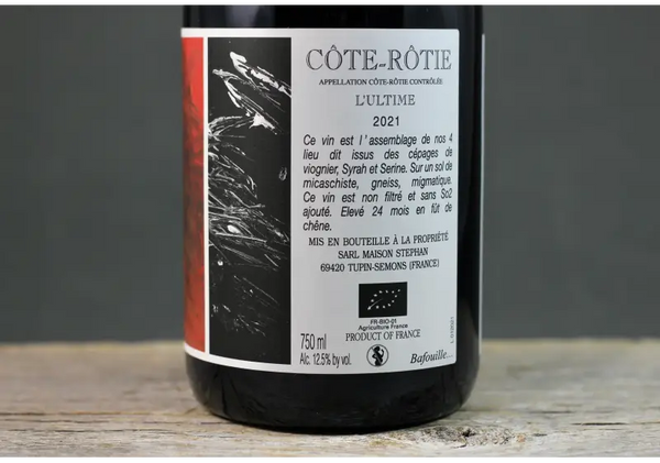 2021 Jean-Michel Stephan Côte Rôtie L’Ultime - $100-$200 - 2021 - 750ml - Cote Rotie - France
