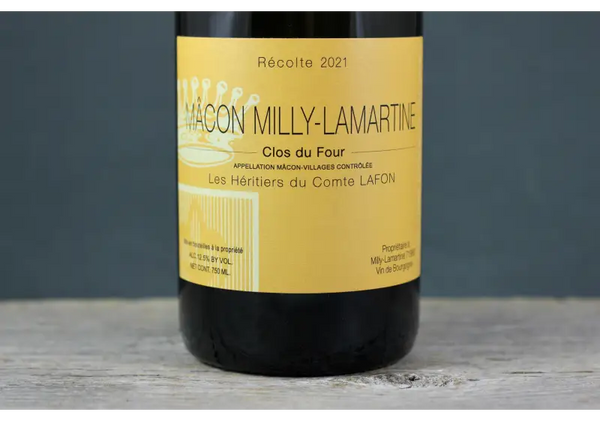 2021 Les Héritiers du Comte Lafon Mâcon Milly - Lamartine Clos Four - $40 - $60 750ml Burgundy Chardonnay