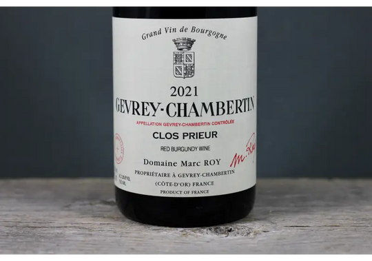 2021 Marc Roy Gevrey Chambertin Clos Prieur