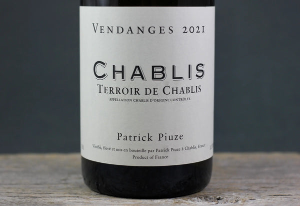 2021 Patrick Piuze Chablis Terroir de Chablis - 2021 - 750ml - Burgundy - Chablis - Chardonnay
