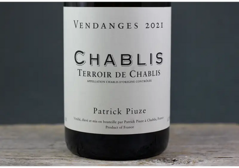 2021 Patrick Piuze Chablis Terroir de - 750ml Burgundy Chardonnay