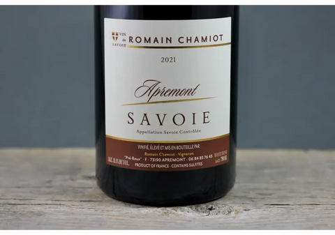 2021 Romain Chamiot Savoie Apremont - 750ml France Jacquere
