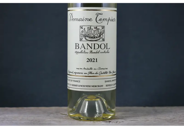 2021 Tempier Bandol Blanc - $60 - $100 750ml Clairette