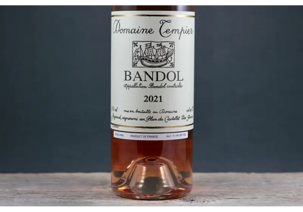2021 Tempier Bandol Rosé - $40 - $60 - 2021 - 750ml - Bandol - France