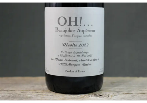 2022 Famille Bertrand Beaujolais ‘Oh! - 750ml France Gamay