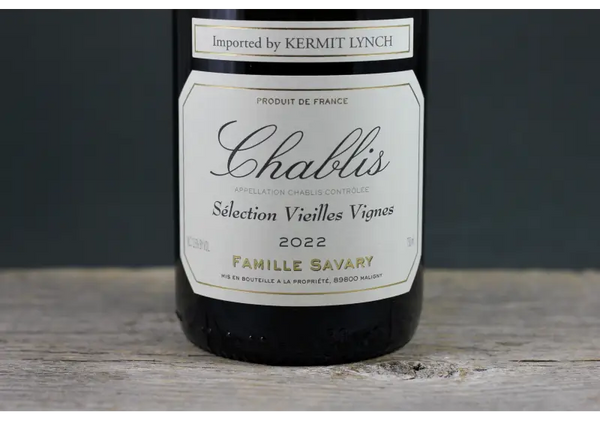 2022 Savary Chablis Vieilles Vignes - 750ml Burgundy Chardonnay