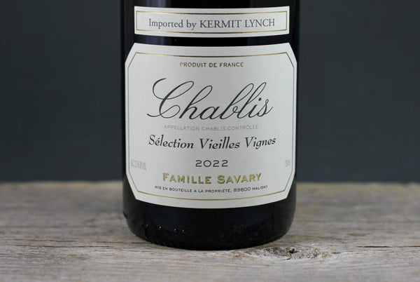 2022 Savary Chablis Vieilles Vignes - 2022 - 750ml - Burgundy - Chablis - Chardonnay