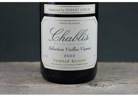 2022 Savary Chablis Vieilles Vignes - 750ml Burgundy Chardonnay