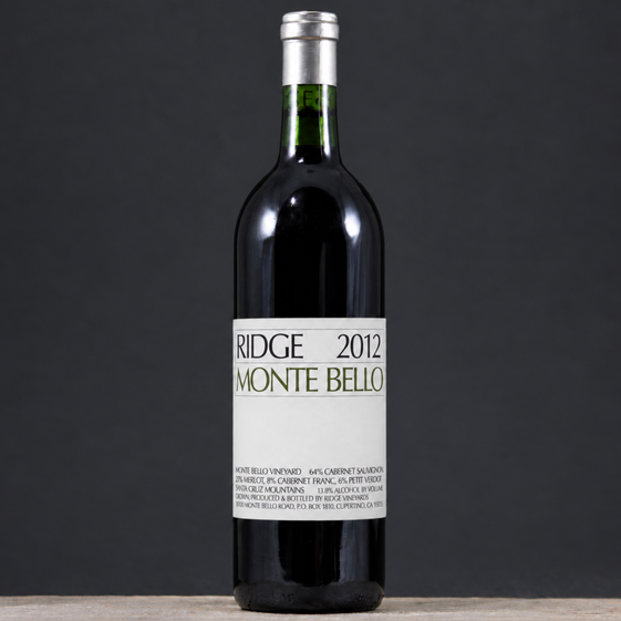 2012 Ridge Vineyards Monte Bello