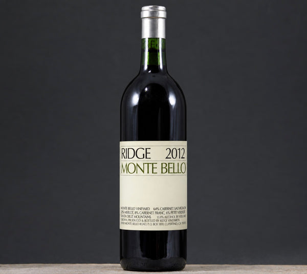 2012 Ridge Vineyards Monte Bello