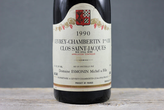 1990 Sylvie Esmonin Gevrey Chambertin 1er Cru Clos St. Jacques