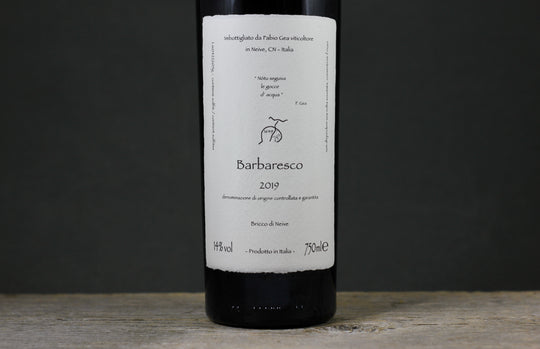 2019 Fabio Gea Barbaresco Notu Seguvia