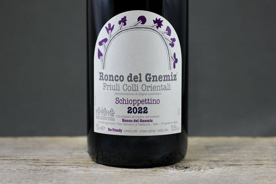 2022 Ronco del Gnemiz Schioppettino