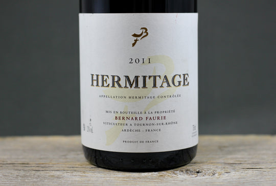 2011 Bernard Faurie Hermitage Gréffieux-Bessards (Cream capsule)