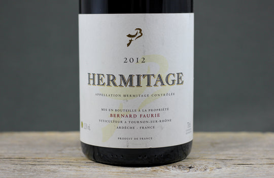 2012 Bernard Faurie Hermitage Gréffieux-Bessards (Cream capsule)