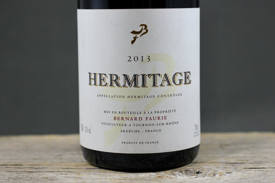 2013 Bernard Faurie Hermitage Gréffieux-Bessards (Cream capsule)