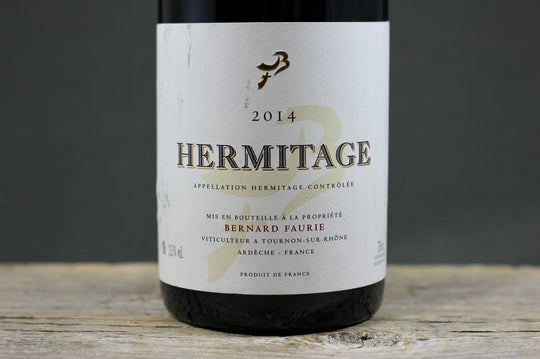 2014 Bernard Faurie Hermitage Gréffieux-Bessards (Cream capsule)
