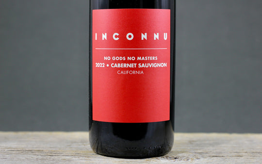 2022 Inconnu No Gods No Masters Cabernet Sauvignon