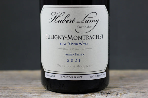 2021 Hubert Lamy Puligny Montrachet Tremblots Vieilles Vignes
