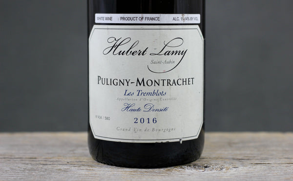 2016 Hubert Lamy Puligny Montrachet Tremblots Haute Densité