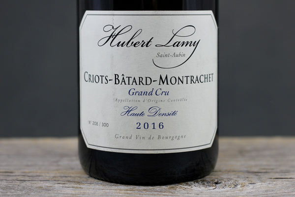 2016 Hubert Lamy Criots Bâtard Montrachet Haute Densité