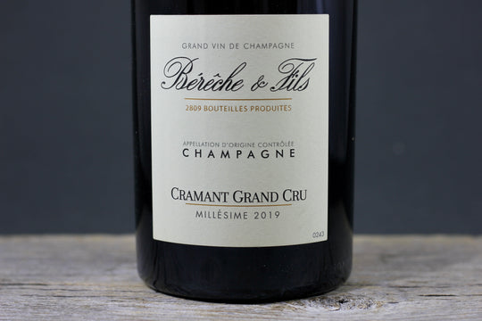 2019 Bereche Cramant Grand Cru Extra Brut Champagne