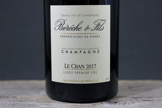2017 Bereche Les Cran Premier Cru Extra Brut Champagne