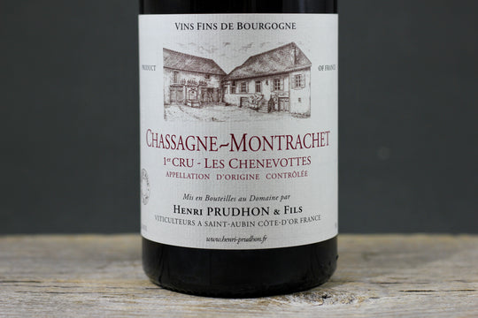 2022 Henri Prudhon Chassagne Montrachet 1er Cru Les Chenevottes