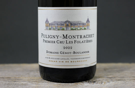2022 Genot-Boulanger Puligny Montrachet 1er Cru Folatieres