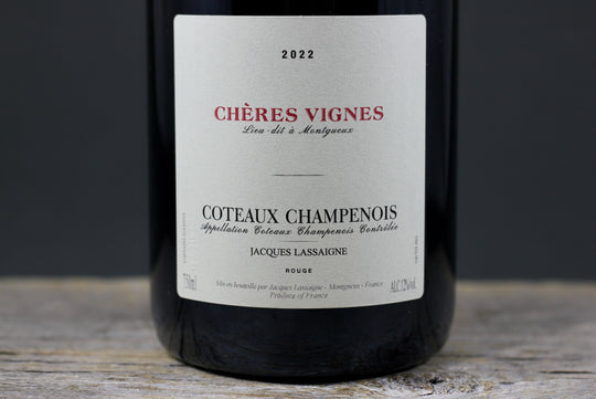 2022 Jacques Lassaigne Cheres Vignes Coteaux Champenois Rouge