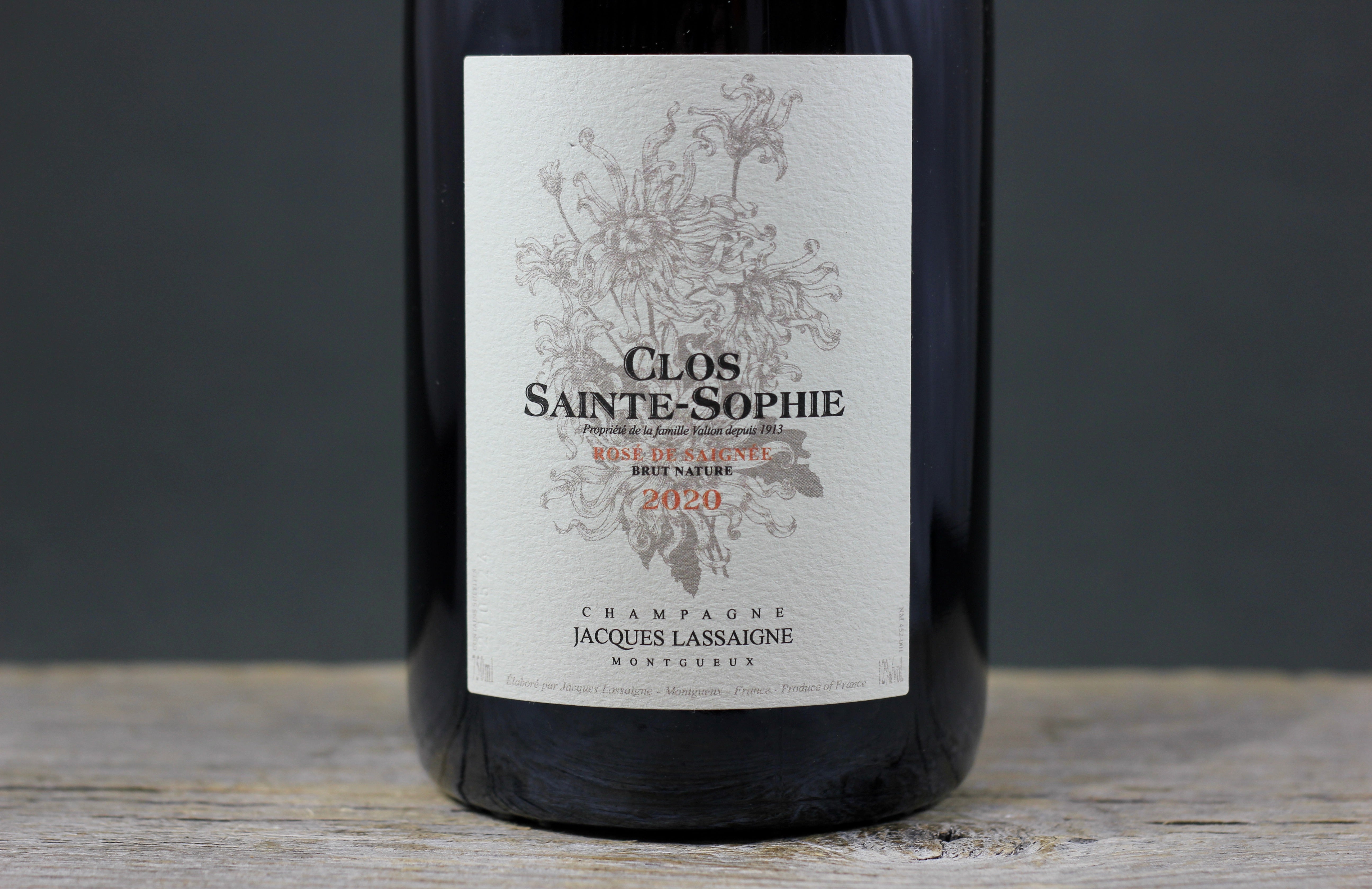 2020 Jacques Lassaigne Clos Sainte-Sophie Rosé de Saignée Brut Nature