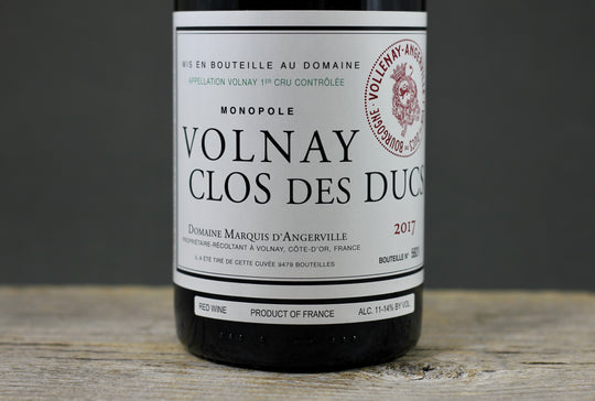2017 D'Angerville Volnay 1er Cru Clos des Ducs (Monopole)