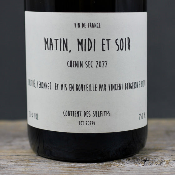 2022 Bergeron Matin Midi et Soir Chenin Blanc Sec