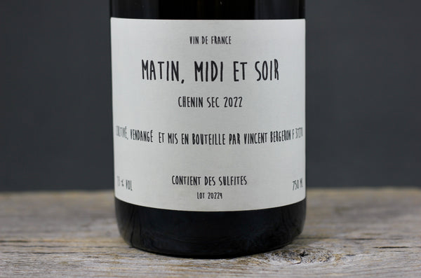 2022 Bergeron Matin Midi et Soir Chenin Blanc Sec