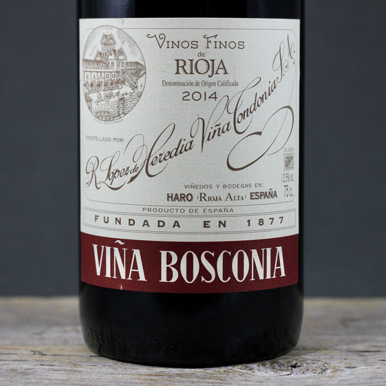 2014 Lopez de Heredia Viña Bosconia Rioja Reserva
