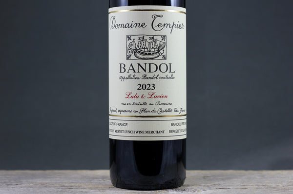2023 Tempier Bandol Rouge "Lulu & Lucien"