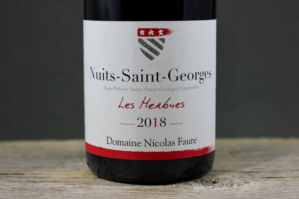 2018 Nicholas Faure Nuits Saint Georges Les Herbues