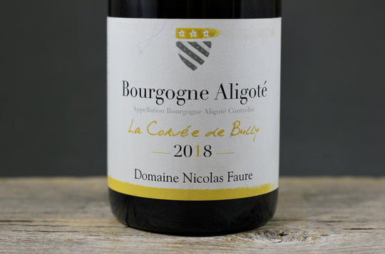 2018 Nicolas Faure La Corvee de Bully Bourgogne Aligote