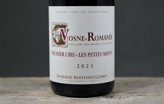2023 Berthaut-Gerbet Vosne Romanee 1er Cru Les Petits Monts
