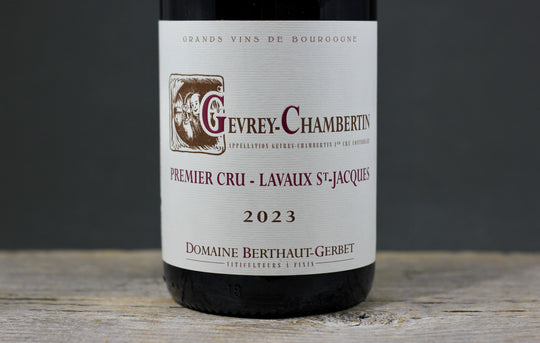 2023 Berthaut-Gerbet Gevrey Chambertin 1er Cru Lavaux St. Jacques