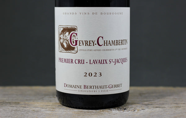 2023 Berthaut-Gerbet Gevrey Chambertin 1er Cru Lavaux St. Jacques