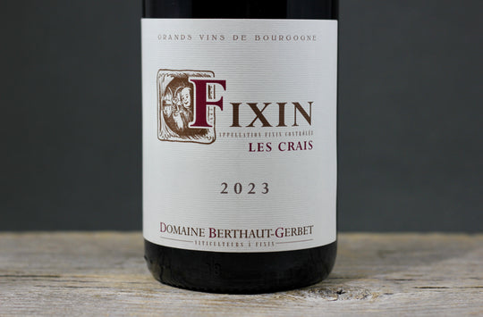 2023 Berthaut-Gerbet Fixin Les Crais