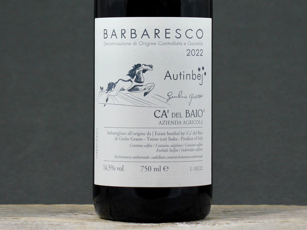 2022 Ca' del Baio Barbaresco Autinbej