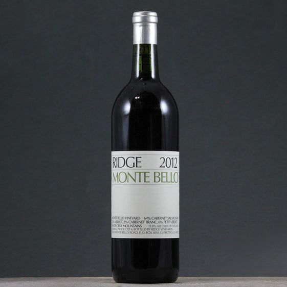 2012 Ridge Vineyards Monte Bello