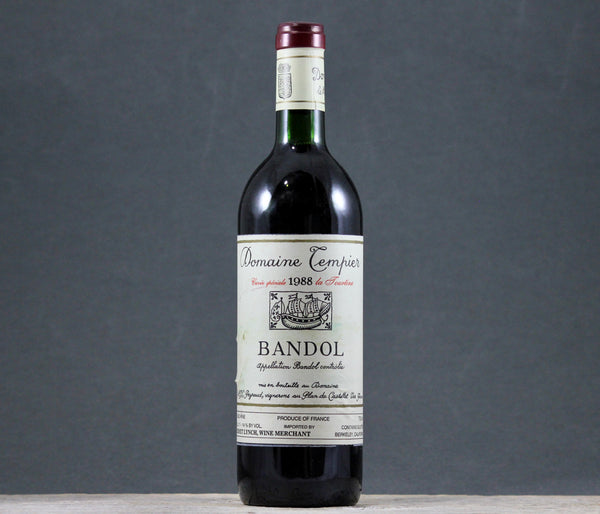 1988 Tempier Bandol La Tourtine