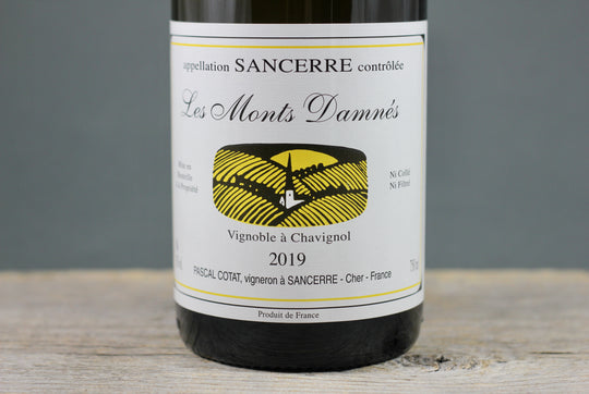 2019 Pascal Cotat Chavignol Sancerre Les Monts Damnés