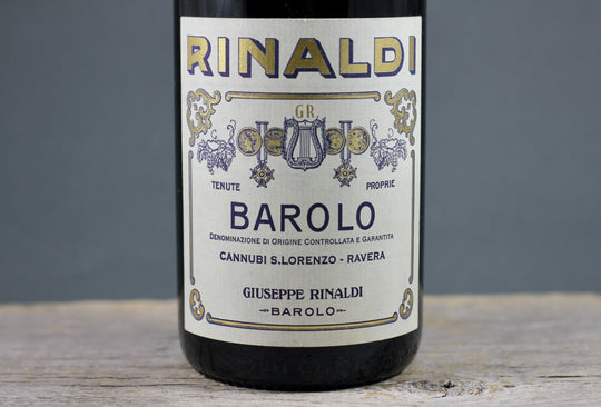 2001 Giuseppe Rinaldi Barolo Cannubi - San Lorenzo - Ravera