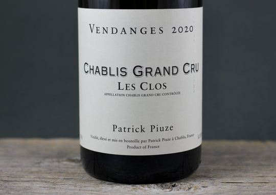 2020 Patrick Piuze Chablis Les Clos (Pre Arrival)