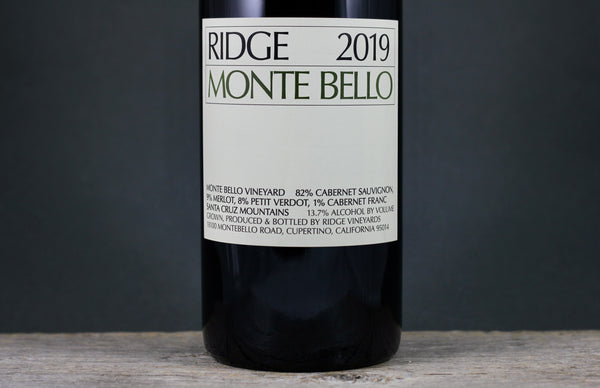 2019 Ridge Vineyards Monte Bello Cabernet Sauvignon 1.5L