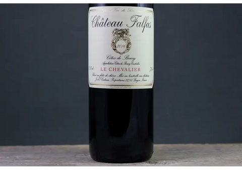 2016 Chateau Falfas Le Chevalier Côtes de Bourg - $60-$100 750ml Bordeaux Cabernet Sauvignon
